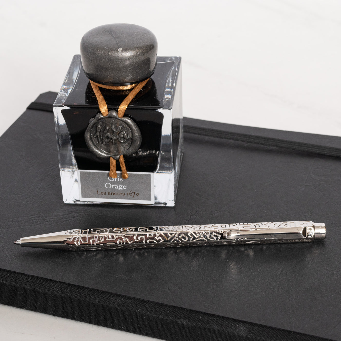 Caran d'Ache Ecridor Special Edition Keith Haring Ballpoint Pen Set rare