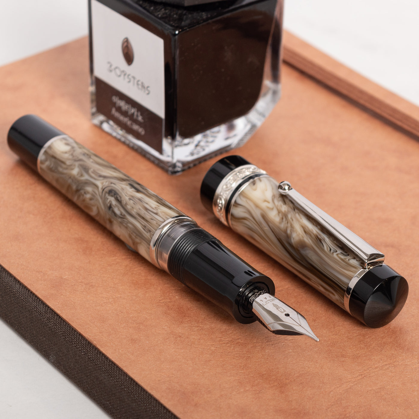 Delta Montepetra Limited Edition Fountain Pen black and brown