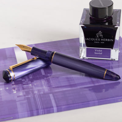 Delta Write Balance Purple Fountain Pen