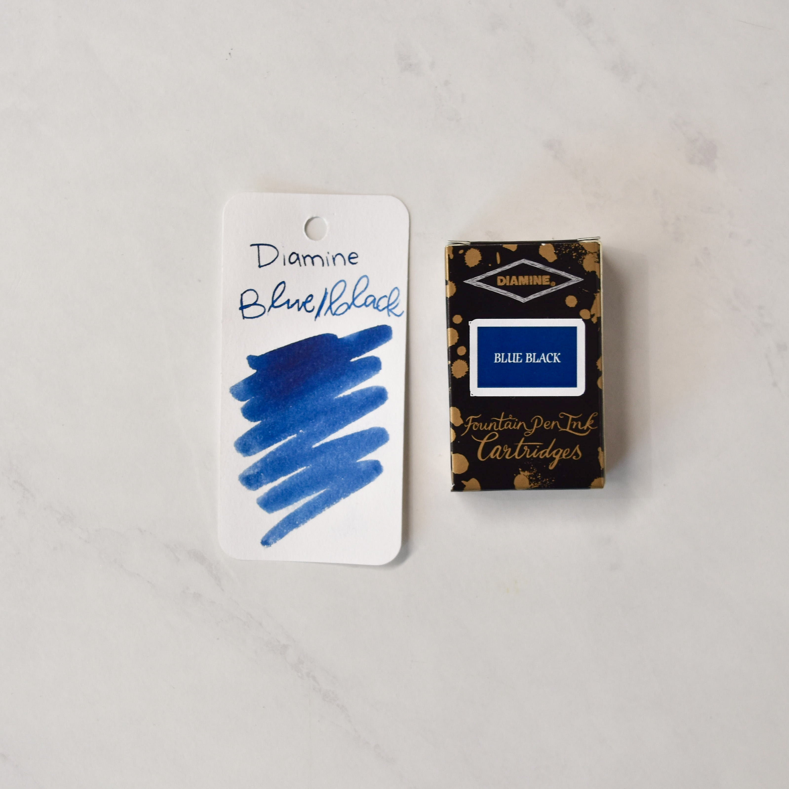 Diamine Blue Black Ink Cartridges Pack of 18 Truphae