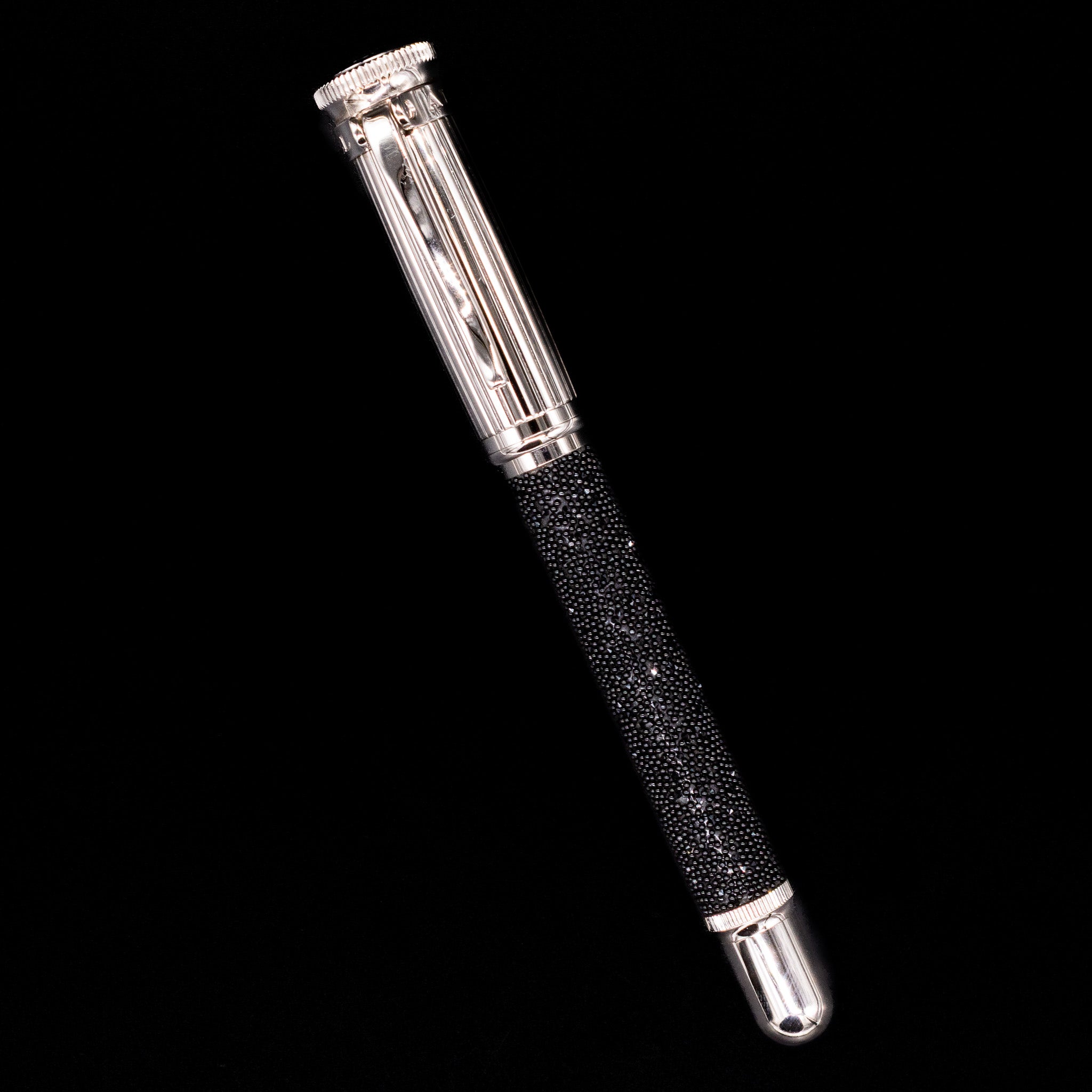 Dunhill Sentryman Black Swarovski Diamonds Fountain Pen – Truphae