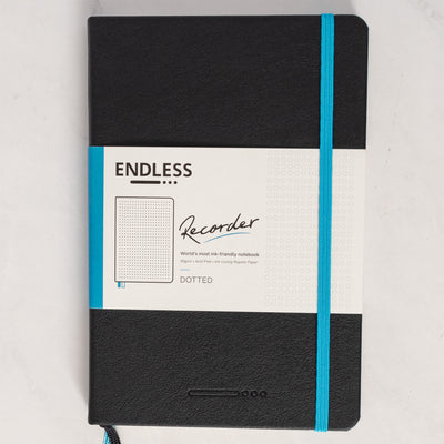 Endless Recorder Infinite Space Black Dotted Regalia Notebook cover