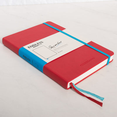 Endless Recorder Crimson Sky Red Blank Regalia Notebook