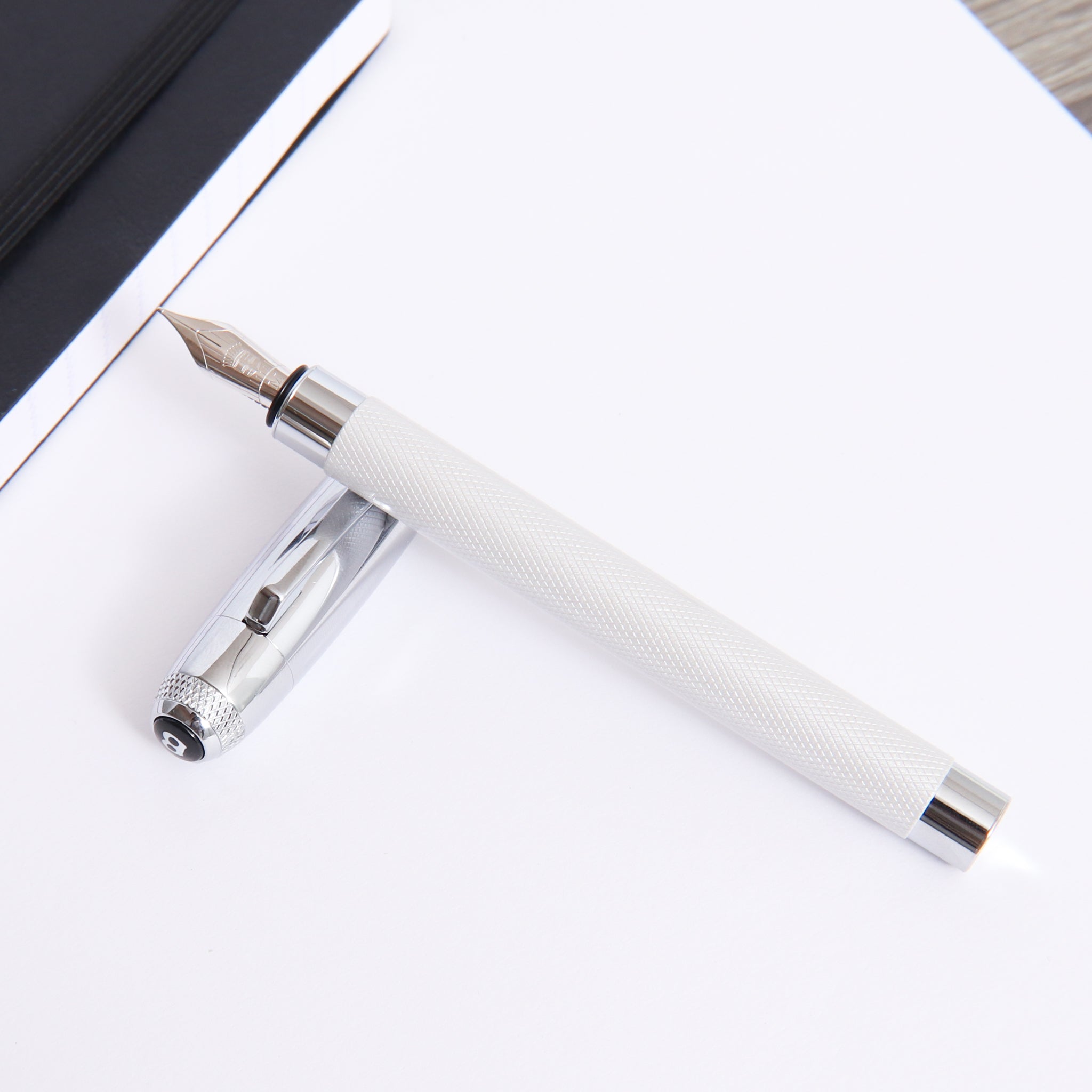 Graf von Faber-Castell Bentley Fountain Pen - White Satin – Truphae
