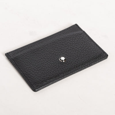 Montblanc Leather Goods Black 3 Card Holder Wallet 114472