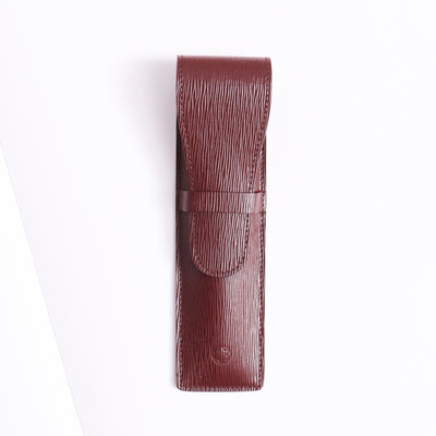 Montblanc Leather Goods Bordeaux Two Pen Case 48012 - Preowned