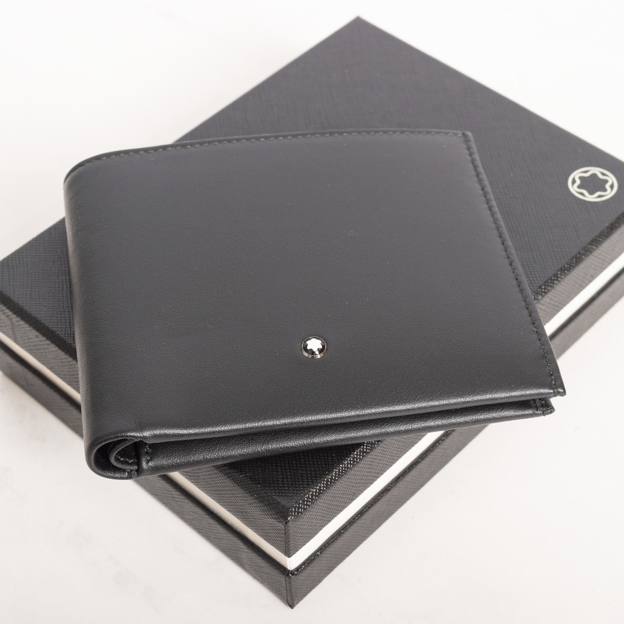 Montblanc Leather Goods Nightflight Black 6cc Wallet 118274 Preowned
