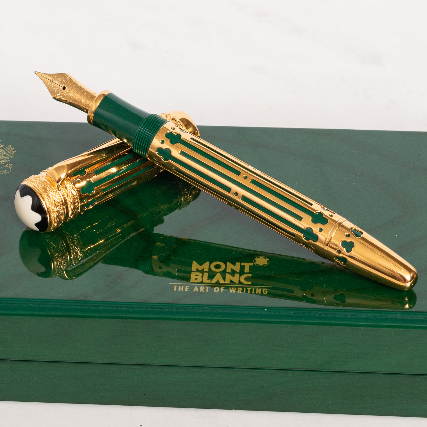 Montblanc Patron of Art Peter the Great 4810 Fountain Pen Green & Gold