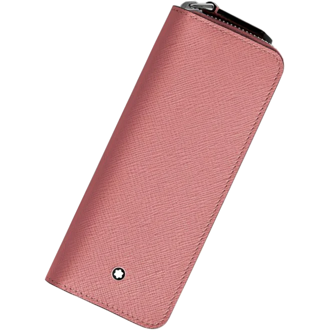 Montblanc Sartorial 2 Pen Zip Pouch - Blush Leather – Truphae