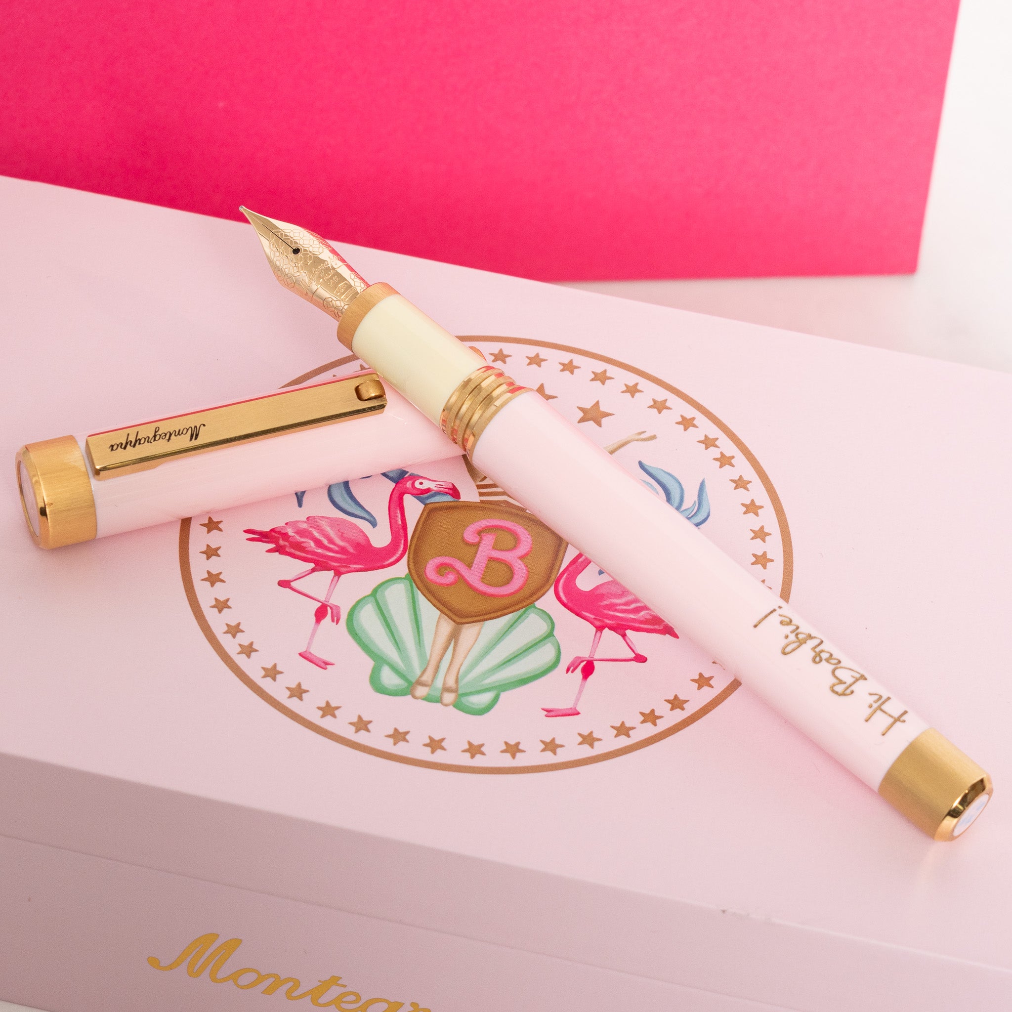 Montegrappa Barbie The Movie Pink Barbie Fountain Pen