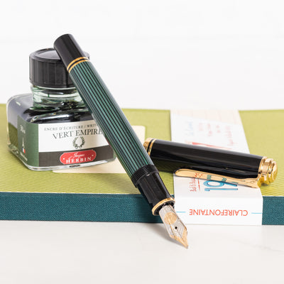Pelikan Souveran M800 Black & Green Fountain Pen