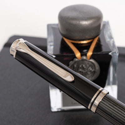 Pelikan Souveran M805 Stresemann Anthracite Fountain Pen silver trim