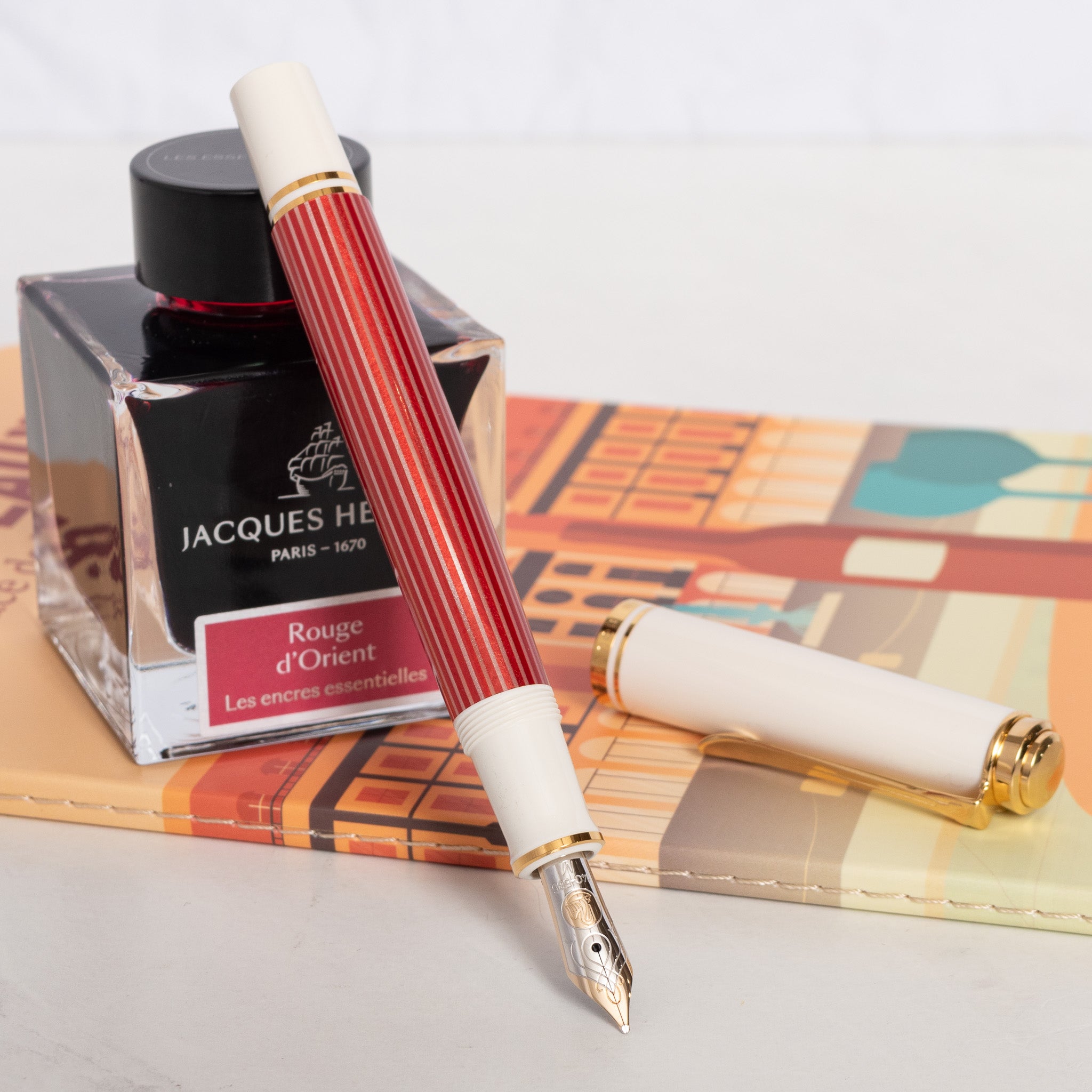 Pelikan Souveran M600 Special Edition Fountain Pen - Red White