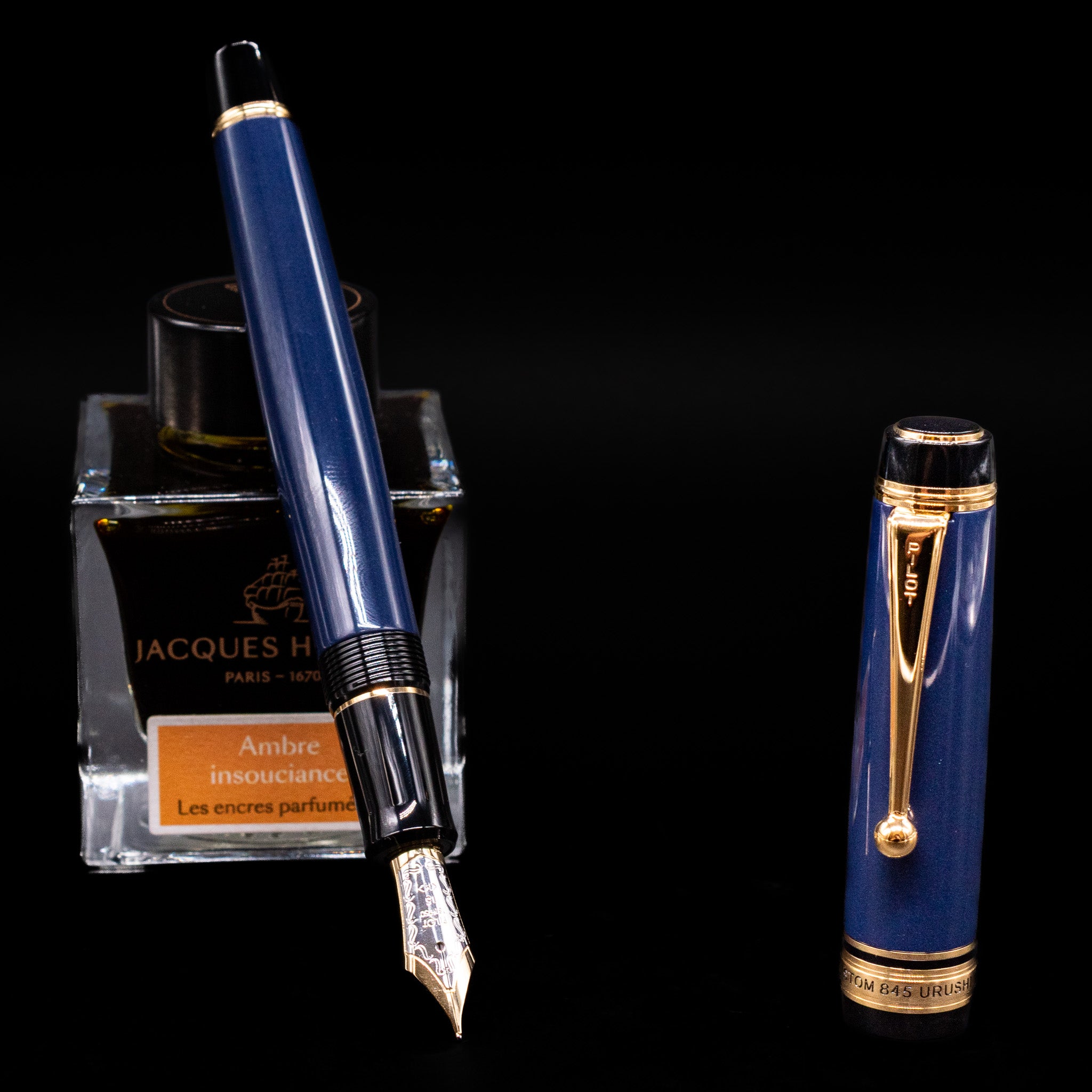 Pilot Custom 845 Fountain Pen Prussian Blue Urushi – Truphae