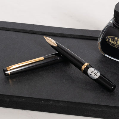 Pilot E95S Black & Gold Fountain Pen