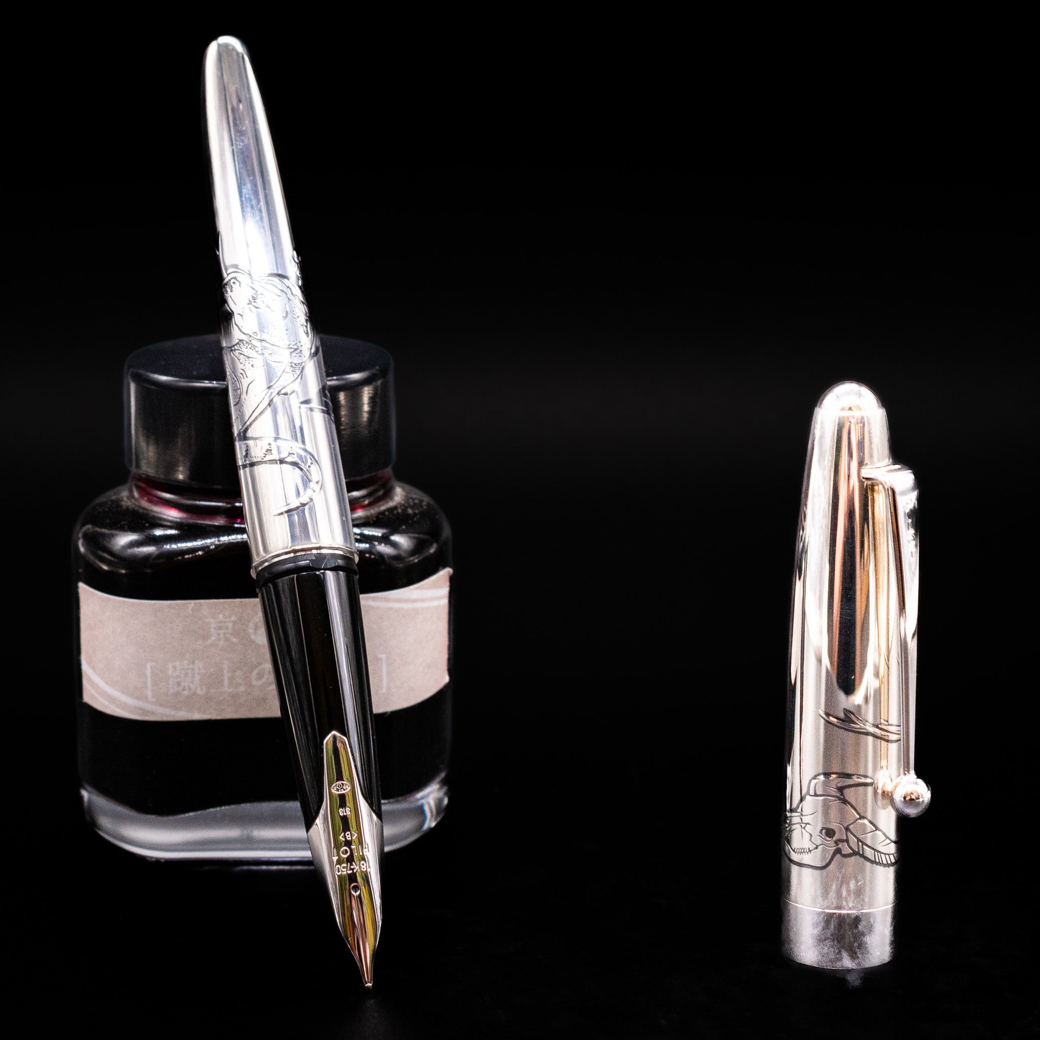 Pilot Sterling Silver Komodo Dragon Fountain Pen | 18k Nib – Truphae