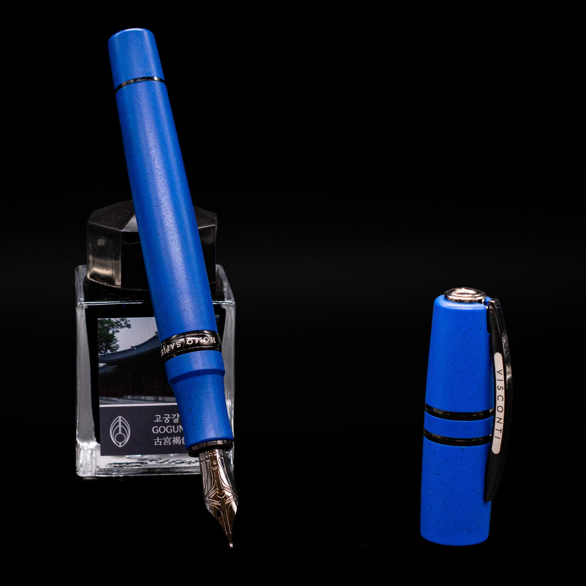Visconti Homo Sapiens Lava Color Fountain Pen - Blue Ultramarine