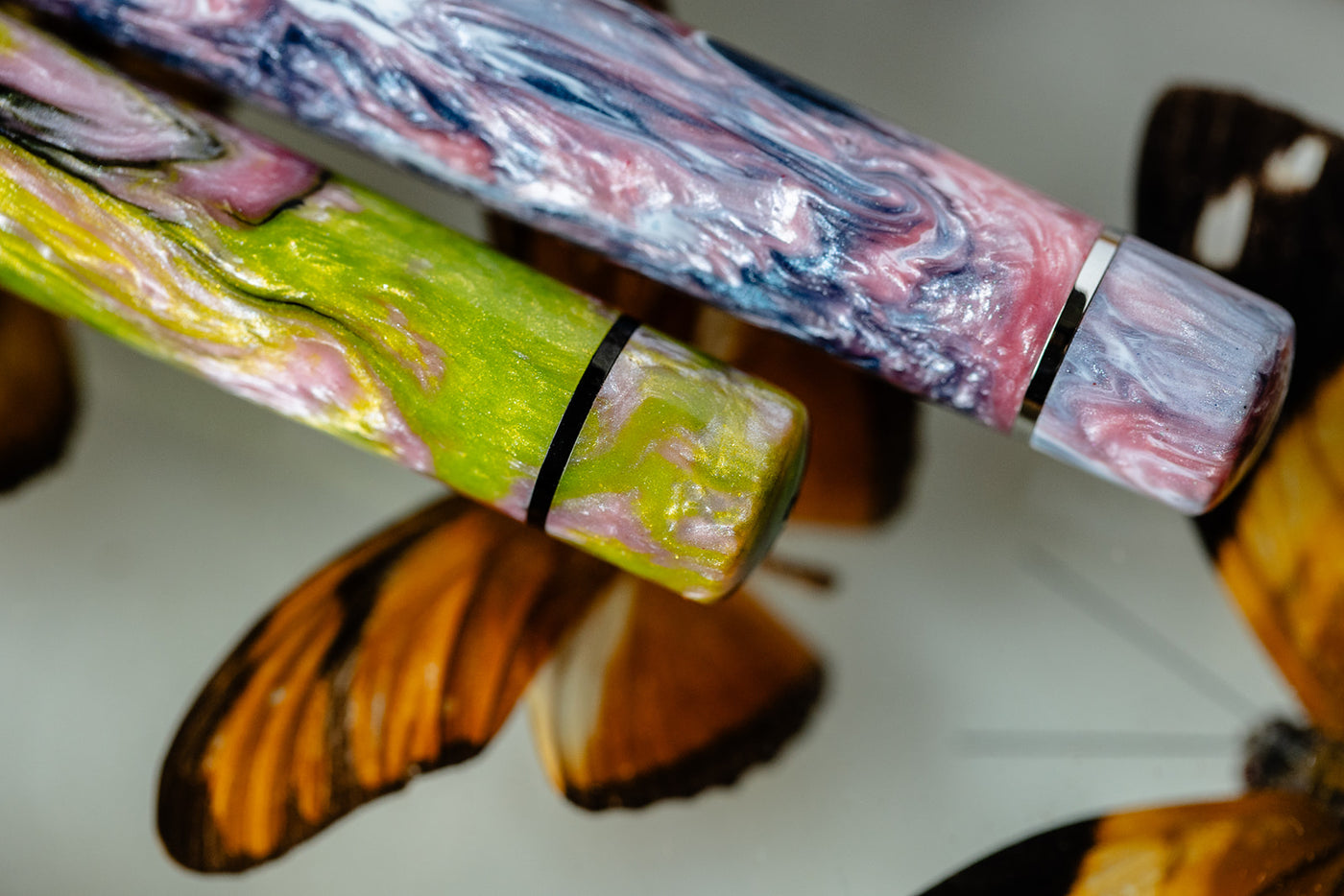 Visconti Voyager Mariposa Painted Beauty Fountain Pen colorful