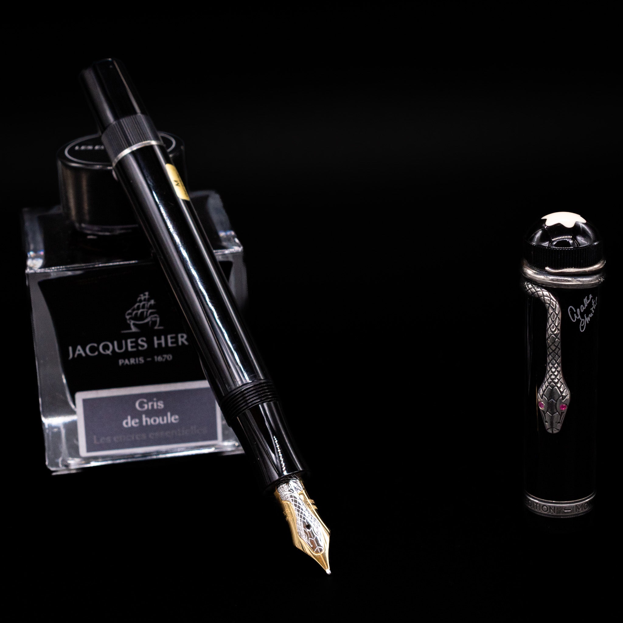 Montblanc 万年筆 スネークペンクリップ Agatha Christie Montblanc 万年筆 スネークペンクリップ Agatha Christie