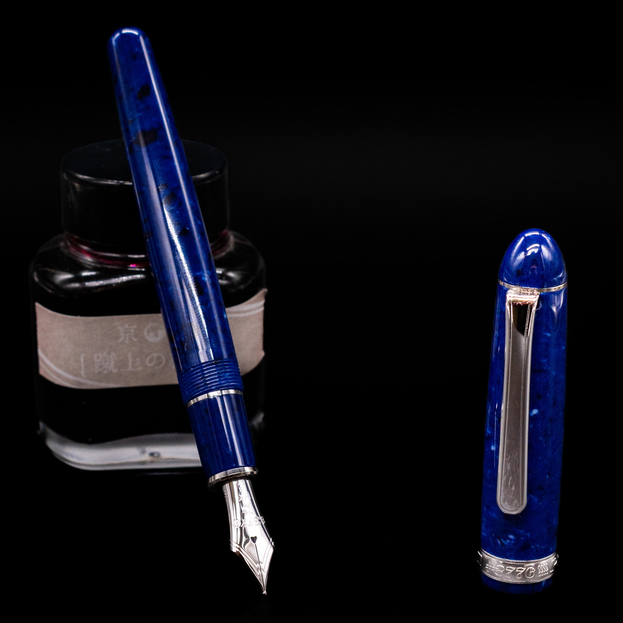 PLATINUM 3776 CENTURY 万年筆 ネイビー Platinum 3776 Century Celluloid Midnight Ocean - 14k Nib – Truphae