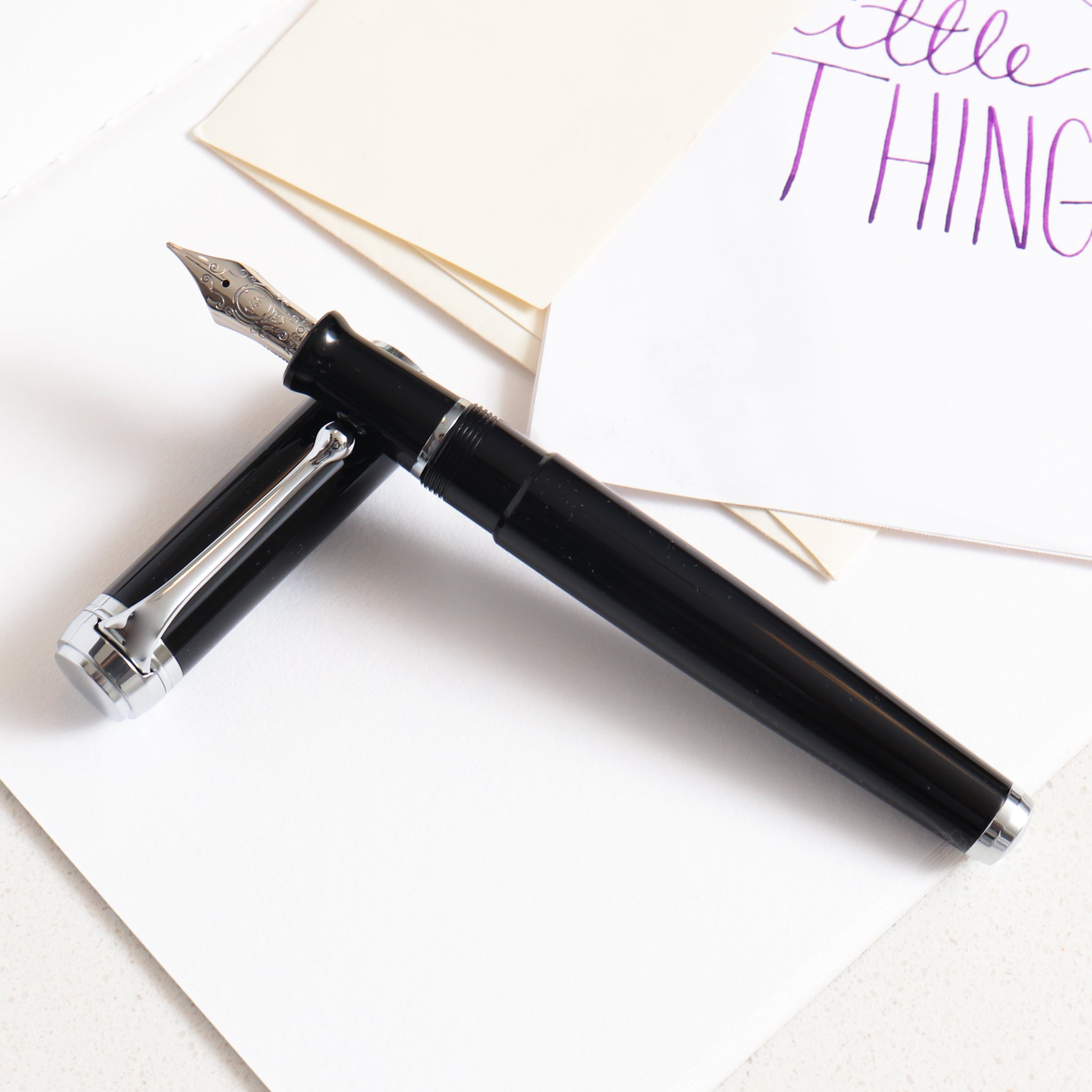 Aurora Talentum Black & Chrome Fountain Pen – Truphae