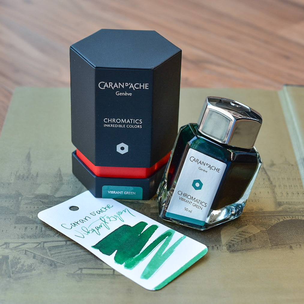 Caran D'Ache Ink Bottle - Vibrant Green – Truphae
