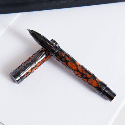 Conklin Endura Deco Crest Orange & Gunmetal Rollerball Pen