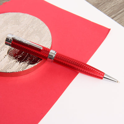 Conklin-Herringbone-Signature-Red-Ballpoint-Pen