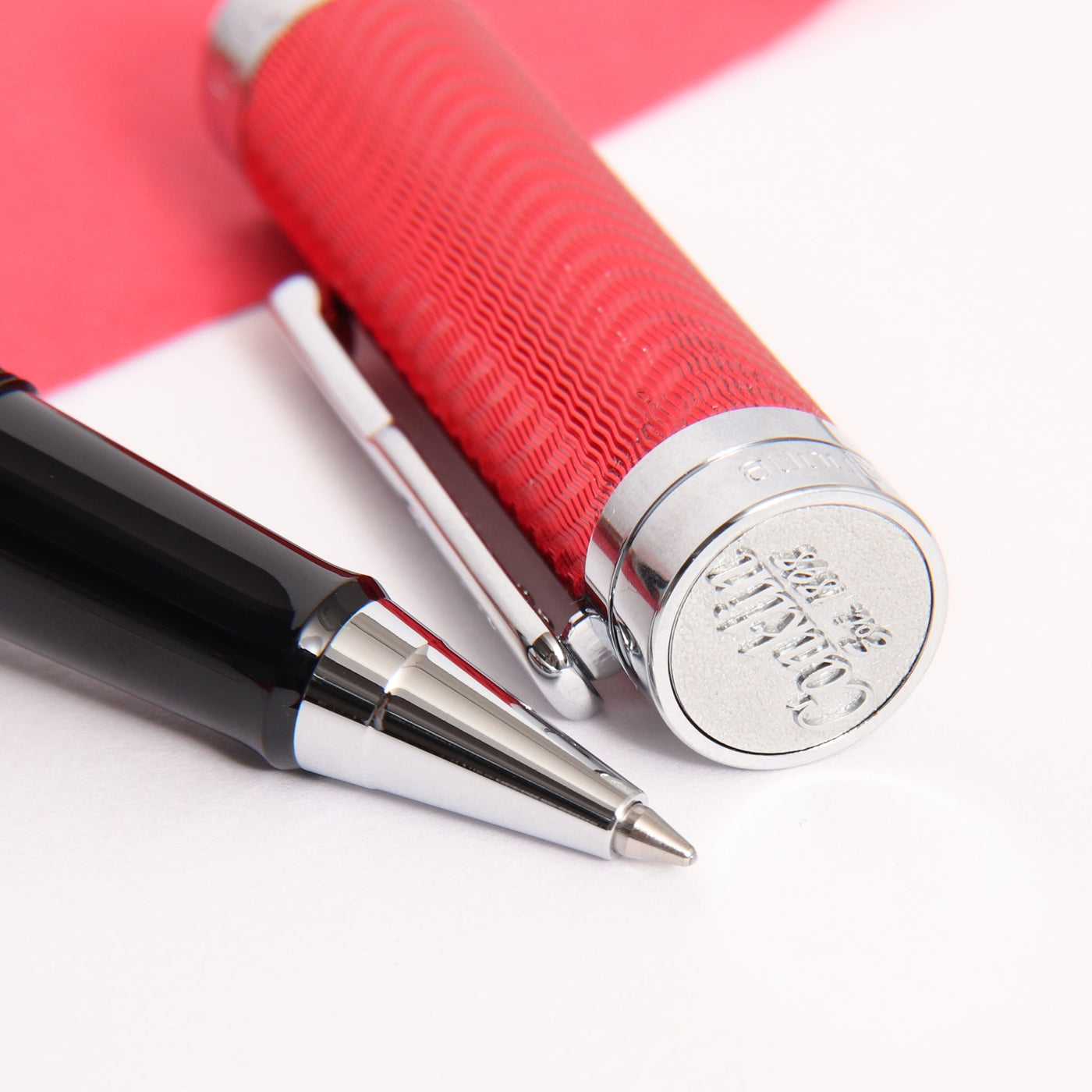 Conklin-Herringbone-Signature-Red-Rollerball-Pen-Tip-Details