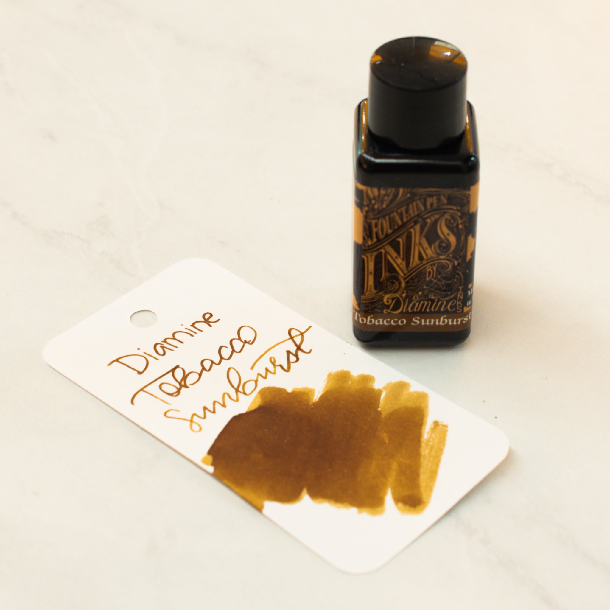 Collection Spéciale Guitare Encre Stylo Plume Diamine Tobacco Sunburst 30ml 