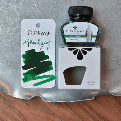 Diplomat Moss Green Ink Bottle