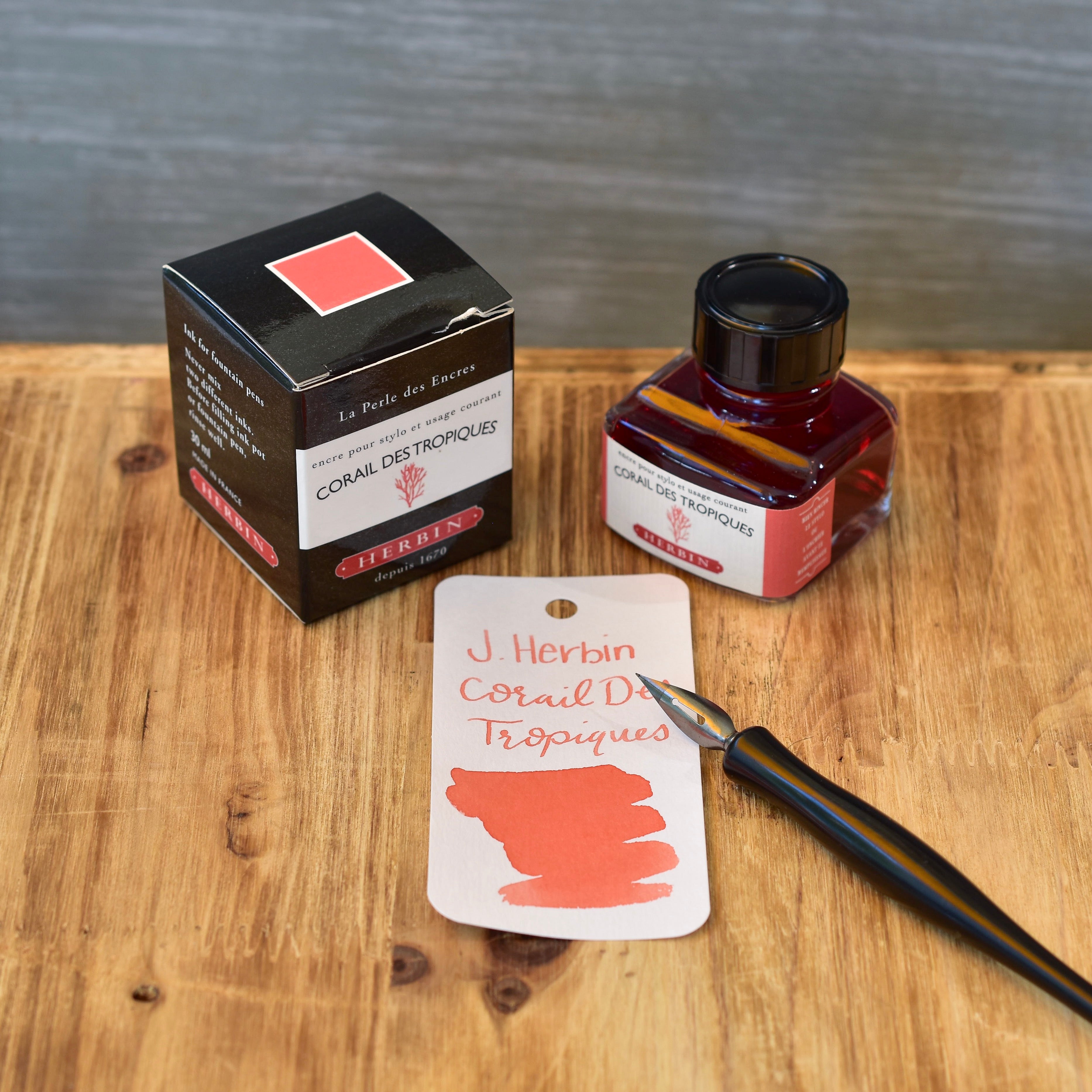 Herbin Corail Des Tropiques Ink Bottle – Truphae
