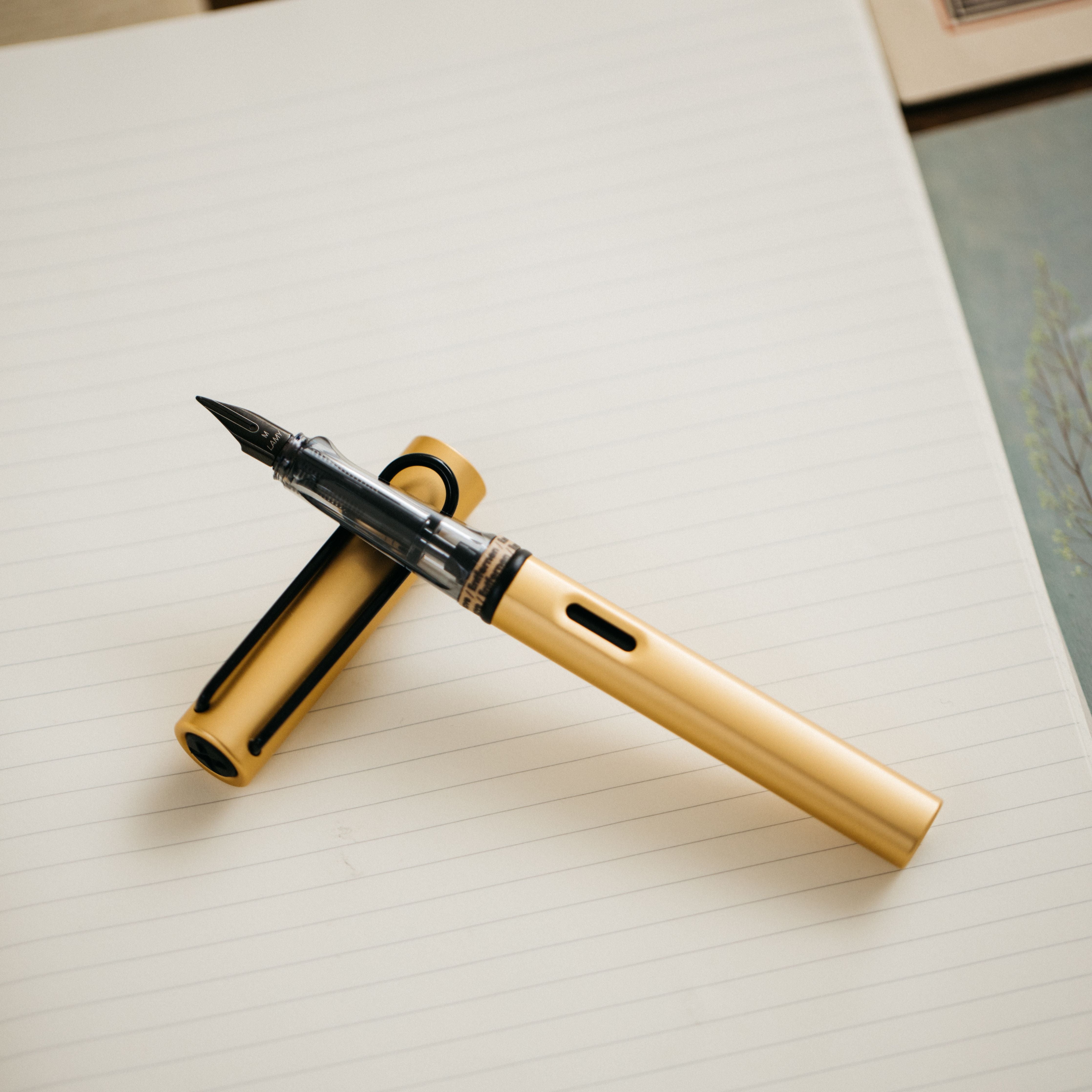 Lamy LX Black Gold Fountain Pen Extra Fine