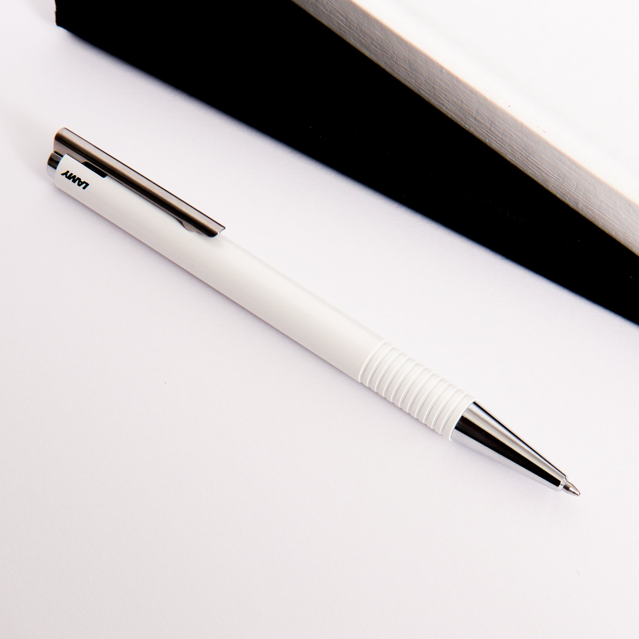 LAMY Logo M+ White Gloss Ballpoint Pen – Truphae