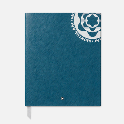 Montblanc Fine Stationery Notebook #149 Vintage Logo Petrol Blue Lined Notebook