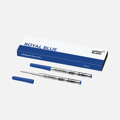 Montblanc Royal Blue 2 Ballpoint Refills - Broad