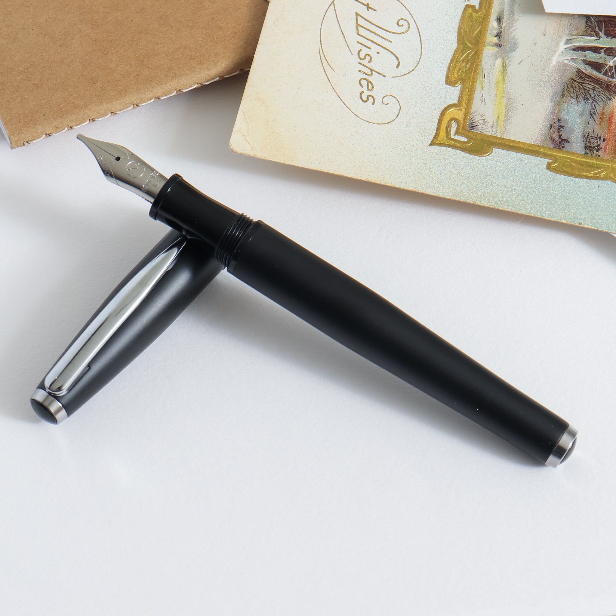 Monteverde Aldo Domani 万年筆 ブラック Monteverde Aldo Domani Italia Fountain Pen - Black – Truphae