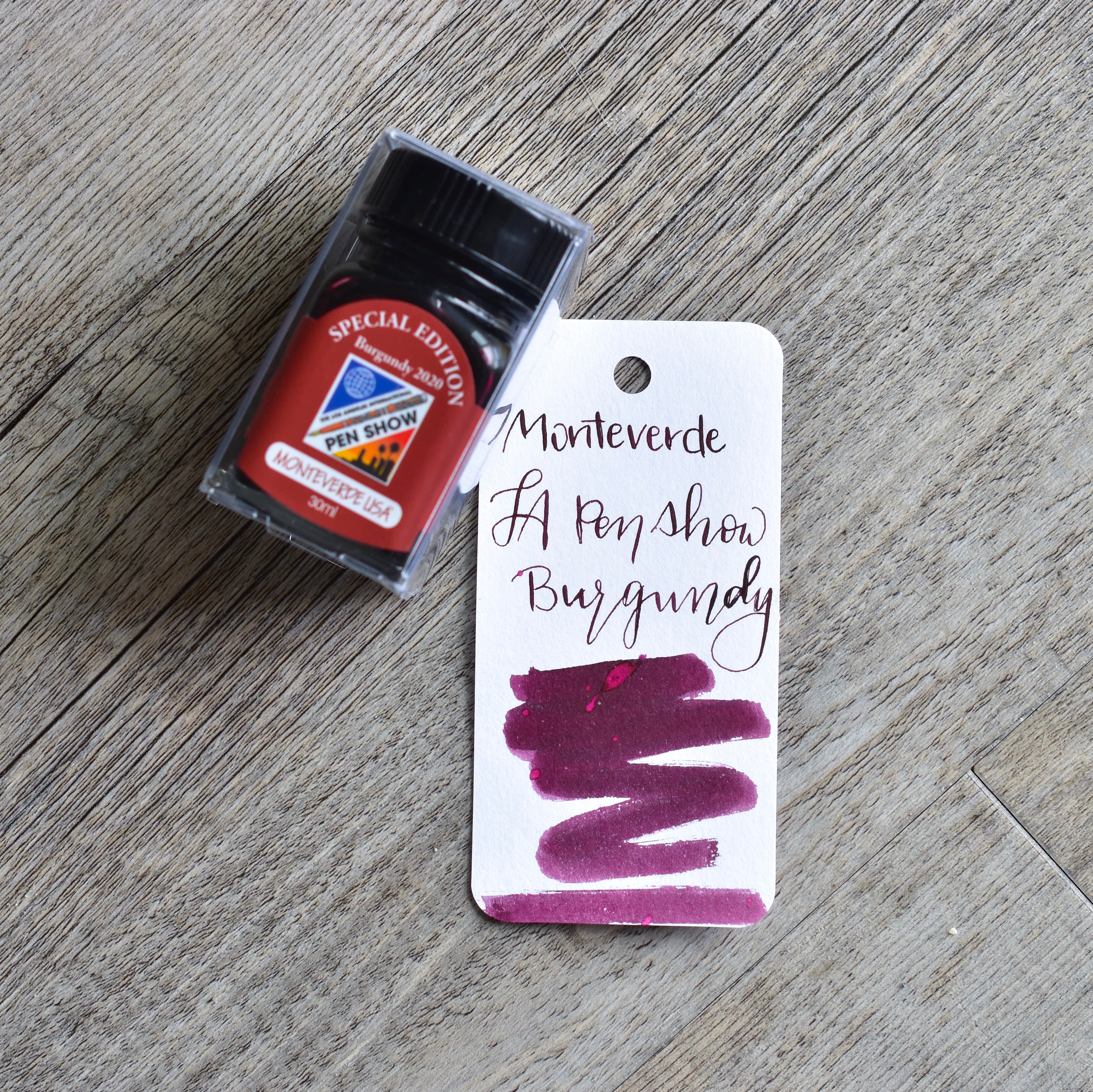 Monteverde Ink Bottle LA Pen Show Burgundy