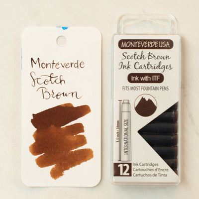 Monteverde Scotch Brown Standard International Cartridge Pack
