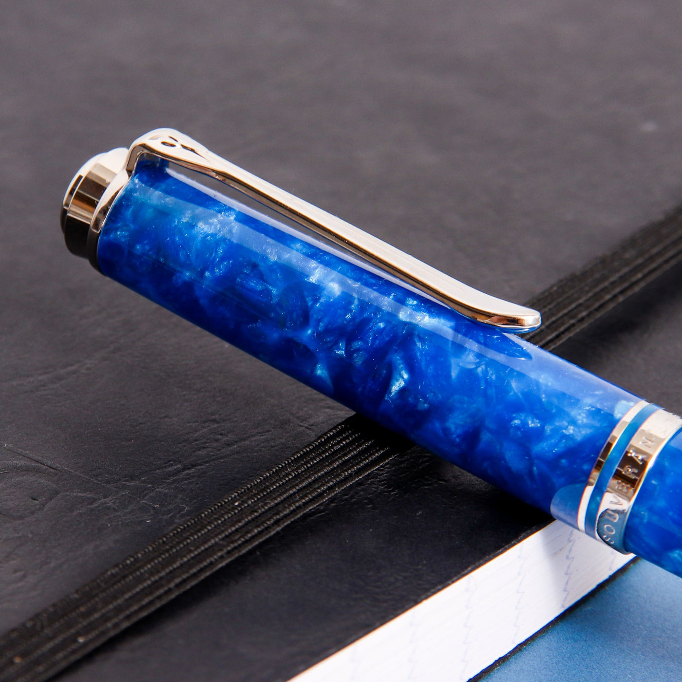 Pelikan-K805-Vibrant-Blue-Ballpoint-Pen-Clip