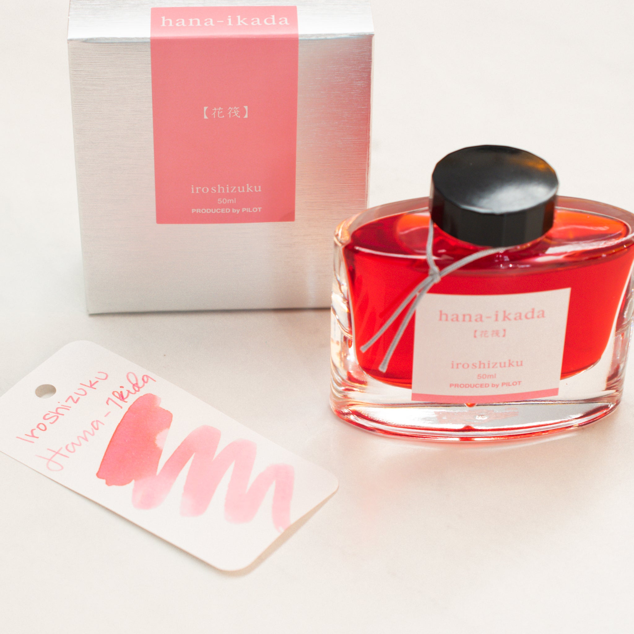 Pilot Iroshizuku Hana-Ikada Ink Bottle | Pink Fountain Pen Ink