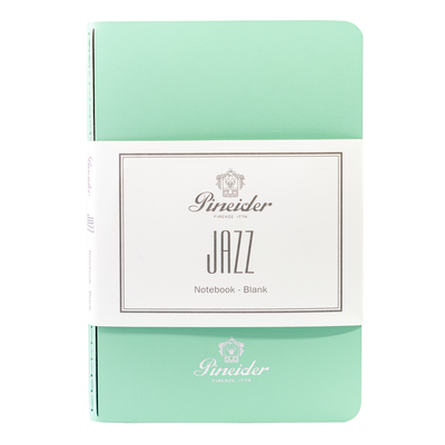 Pineider Jazz 9x14cm Aqua Green Notebook