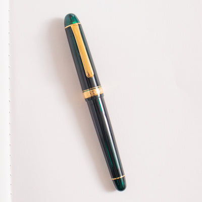 Platinum 3776 Century Laurel Green & Gold Fountain Pen