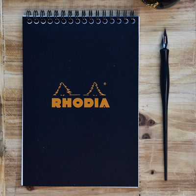 Rhodia No. 16 Top Wirebound A5 Black Lined Notebook