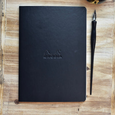 Rhodia Rhodiarama Sewn Spine Dot Grid Black Notebook