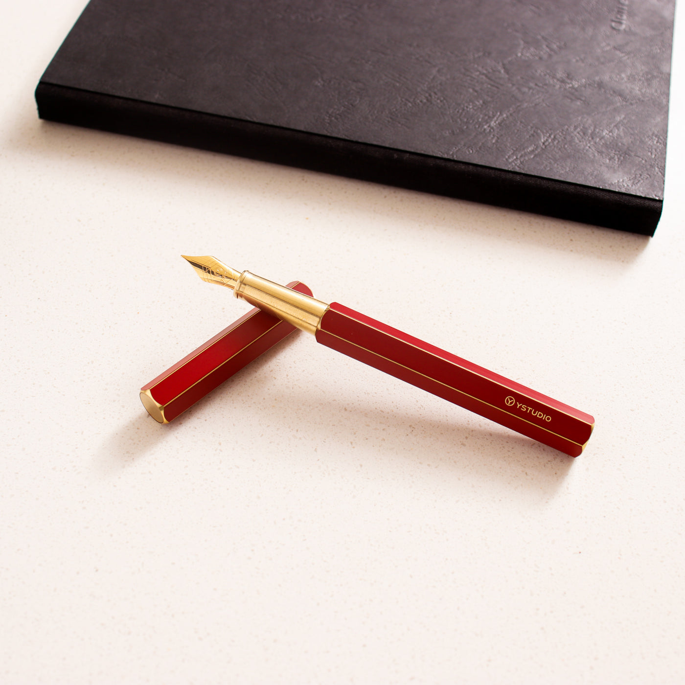 Ystudio Classic Revolve Red Fountain Pen
