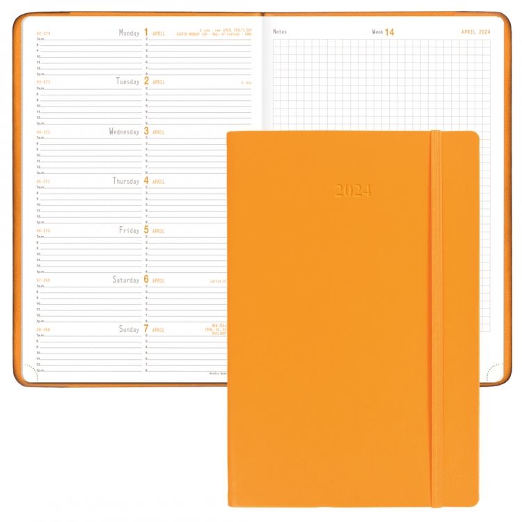 Rhodia Rhodiarama Meeting Book - 6.5 x 8.3 - Lined - Orange