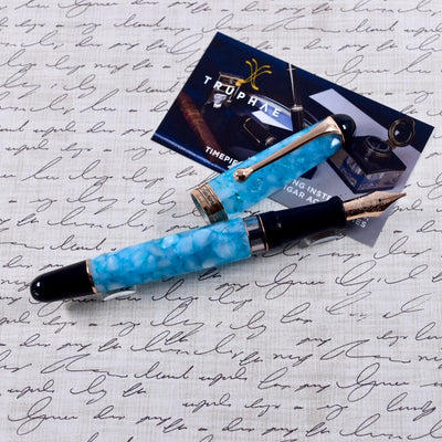 Aurora 88 Limited Edition Urano Turquoise & Rose Gold Fountain Pen