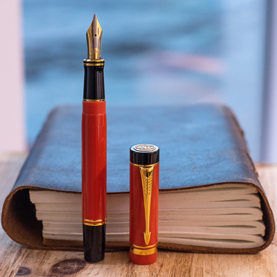 Parker Fountain Pen - Duofold Big Red Douglas MacArthur Fountain Pen