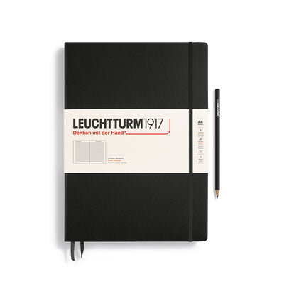 Leuchtturm Master Classic A4+ Ruled Notebook - Black